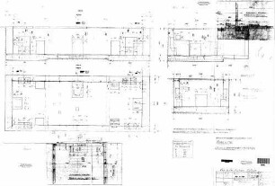 Gültstein: Verladestation Fahrzeugwaage Fundamentplan (Grundrisse,Schnitte)
