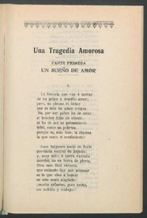 Parte primera - Un sueño de amor