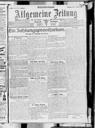Gelsenkirchener allgemeine Zeitung. 1904-1943