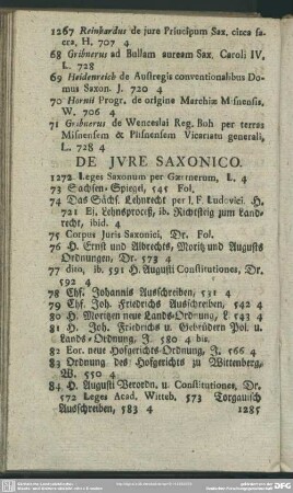 De Jure Saxonico