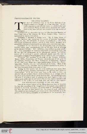[Editors] Photo-Secession Notes: The Little Galleries