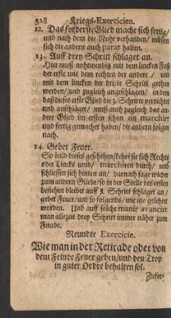 Neundte Exercicie.