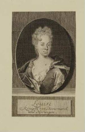 Bildnis von Louise (1667-1721) Königin von Dänemark
