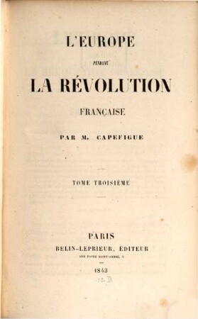 L' Europe pendant la Révolution française, 3