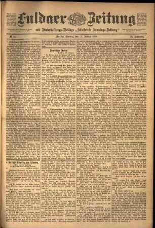Ausgabe vom Montag, den 17. Januar 1898.