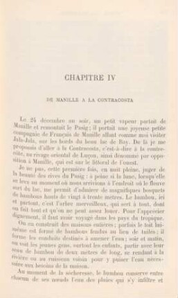 Chapitre IV. De Manille a la Contracosta
