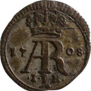 Münze, Pfennig, 1708