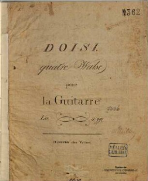 Quatre walse : pour la guitarre