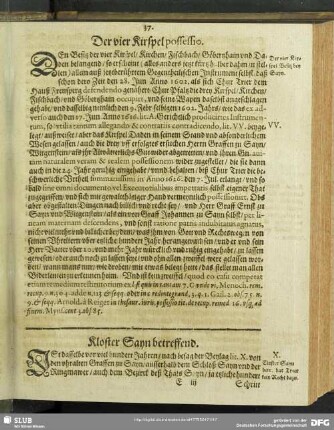 Der vier Kirspel possessio