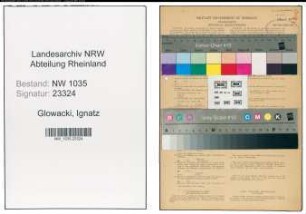 Entnazifizierung Ignatz Glowacki , geb. 03.01.1895 (Hauer)