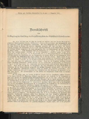 Denkschrift über die Regelung der Landfrage im Konzessionsgebiete der Gesellschaft Süd-Kamerun.