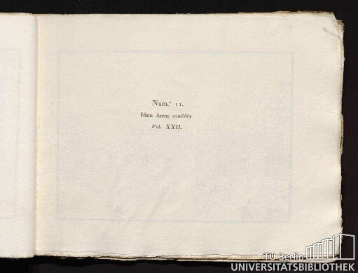 Num.° 11. Idem Arene comblée. Vol. XXII.