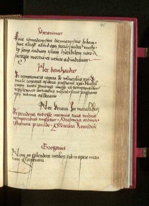 [Aussprüche von Hieronymus, Bernadus, Seneca, Gregorius]