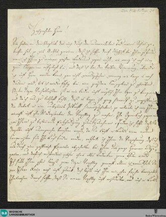 Brief von Jan Křtitel Václav Kalivoda an August Gerstel vom 15.04.1841 - Don Mus. Autogr. 21
