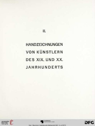 Handzeichnungen von Künstlern des XIX. und XX. Jahrhunderts (Nr. 377-673)
