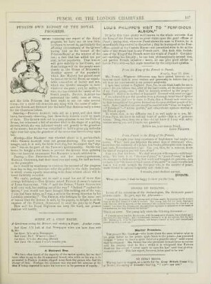 Punch's own report of the royal progress