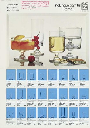 Kelchglasgarnitur "Roma SM 4072" des Ateliers Schott-Zwiesel-Glaswerke