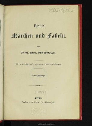 Neue Märchen und Fabeln