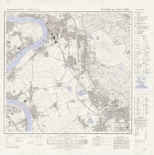 5108 Porz am Rhein-Wahn, Topographische Karte 1:25000 (4cm - Karte)