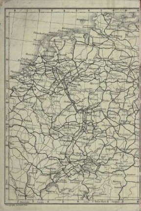 Karte: Eisenbahnkarte von Deutschland