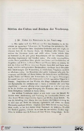 Stätten des Cultus und Zeichen der Verehrung