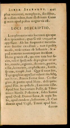 Loci Descriptio.