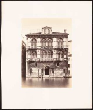 Palazzo Corner Spinelli, Venedig: Ansicht (aus: sog. »Koch-Mappe«)