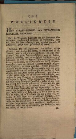 Publicatie van het Staats-Bewind der Bataafsche Republiek. 1805, 11. Maart