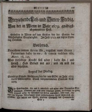 Dreyzehende Lob- und Sitten-Predig – Achtzehende Lob- und Sitten-Predig
