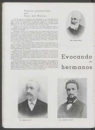 Evocando la obra de los hermanos Salvo