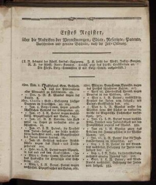 Erstes Register - Drittes Register