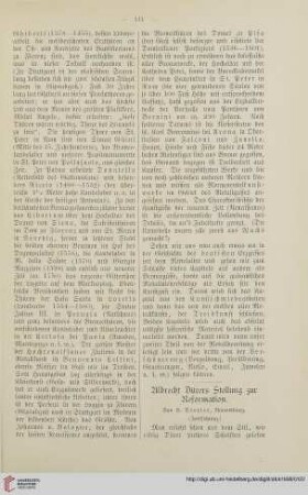 16: Albrecht Dürers Stellung zur Reformation, [2]