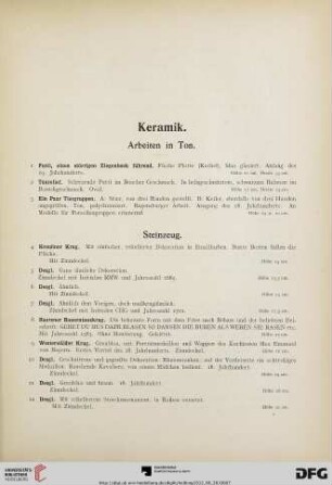 Keramik, Wedgwood, Glas (Nr. 1-90)
