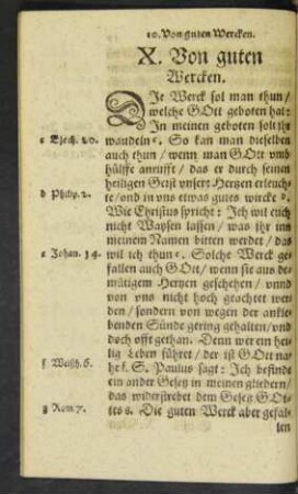 X. Von guten Wercken.