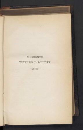 Missiones ritus latini