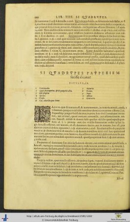 Titulus IX. Si quadrupes pauperiem fecisse dicatur.