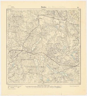 Messtischkarte von Rummelsburg/Pommern Zum Projekt gehörend: Hermann Jansen: Messtischkarte, Teilblatt 613 (Rohr) 1:25000