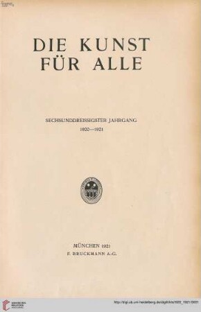 36: Die Kunst für alle: Malerei, Plastik, Graphik, Architektur