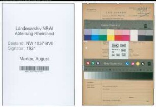 Entnazifizierung August Marten , geb. 20.12.1904 (Kaufm.Angestellter)