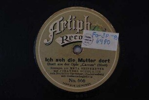 Ich seh die Mutter dort : Duett aus der Oper "Carmen" / (Bizet)