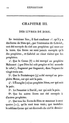 Chapitre III. Des livres de Dieu.