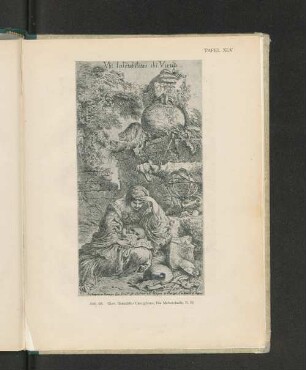 Tafel XLV Abb. 68. Giov. Benedetto Castiglione, Die Melancholie. B. 22