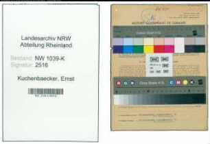 Entnazifizierung Ernst Kuchenbaecker , geb. 30.05.1911 (Angestellter)