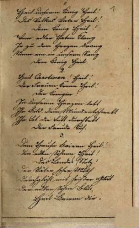 Zum 16. Februar 1824 : [Gedichtanfang:] Festlich geschmückt sind des Landes Altäre