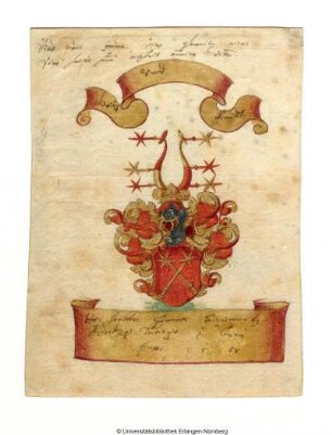 Wappen mit zwei gekreuzten Morgensternen