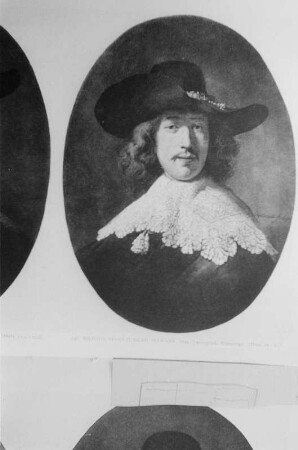 Reproduktion von Gemälden von Rembrandt : Bildnis eines jungen Mannes