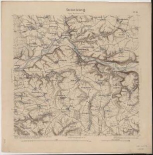 Section Leisnig aus: Topographische Karte (Äquidistantenkarte) Sachsen