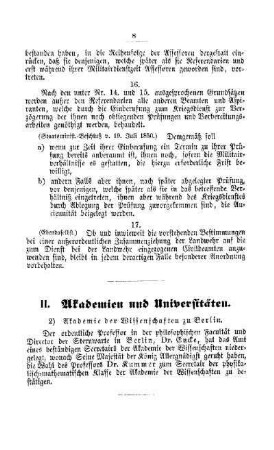 Akademie und Universitäten : [II. Akademien und Universitäten]