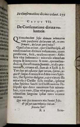 Caput VII. De Confirmatione divinæ voluntatis.