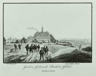 Grube Beschert Glück (Zug Kr. Freiberg) : Zug, Grubengebäude, Grube Beschert Glück, Stich